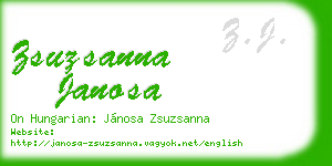 zsuzsanna janosa business card